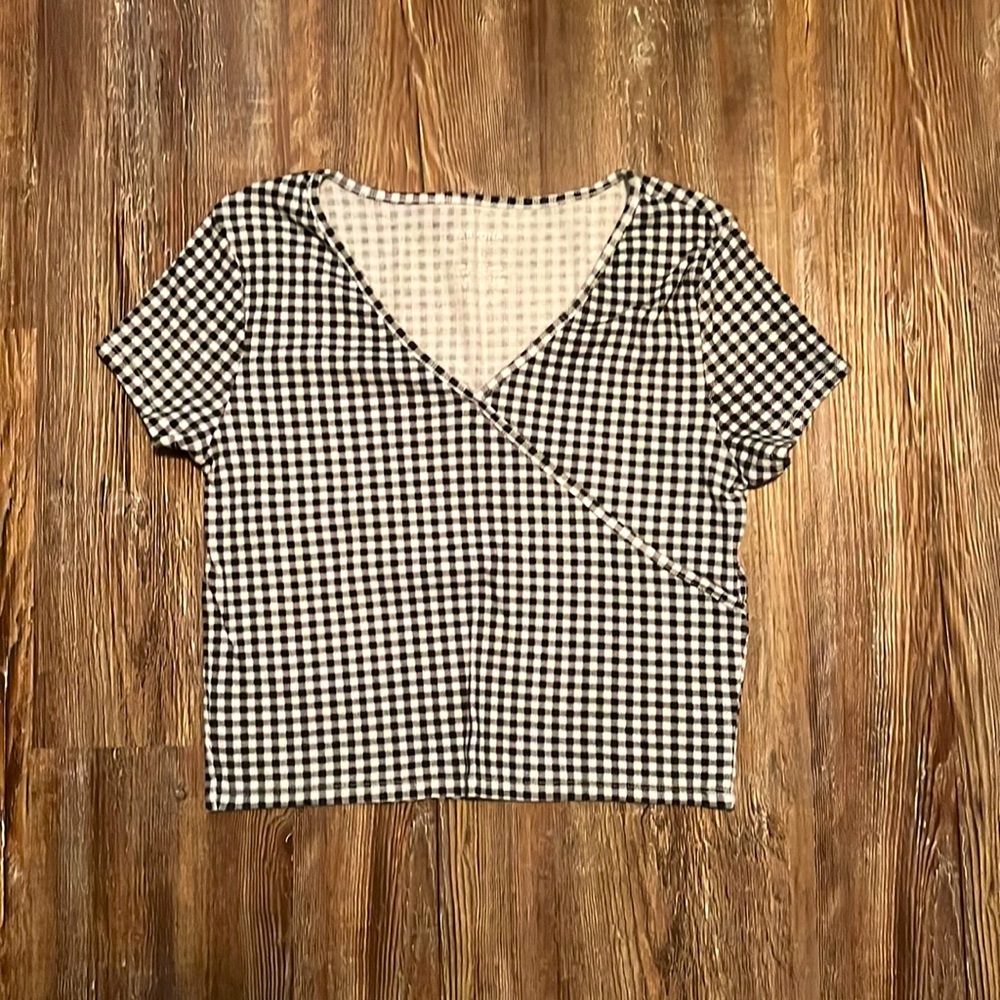 Black and White Checkered Shirt